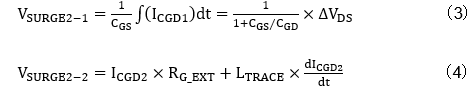 SiC MOSFET低邊開關(guān)導(dǎo)通時(shí)的Gate-Source間電壓的動(dòng)作計(jì)算2